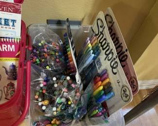 Markers. Used and new in packages