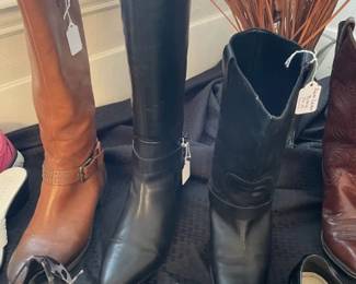 Boots - Left to Right. Jessica Simpson, Nine West, Ralph Lauren (wide calf)- Size 10.