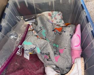 more clothing and kid's stuff