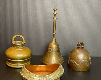 Brass bells & dish