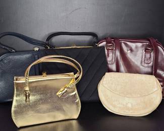 Vintage handbags: Leslie Fay, Coblentz, Crown Lewis