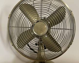 Retro metal table fan