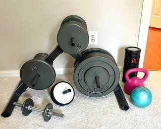 Weights & foam roller