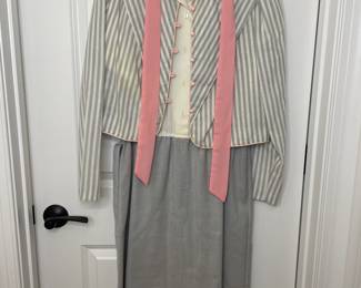 Vintage Johns Girl dress & stripe jacket