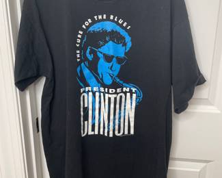 1992 The Cure For Blues Bill Clinton T-shirt