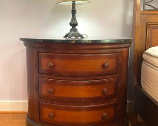 Alexander Julian Marble top bedside tables (2)