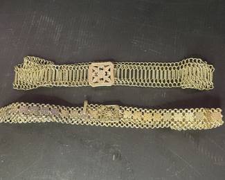 Vintage metal belts