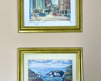 Belfast scenes signed RW Young