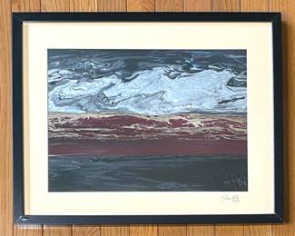 Abstract painting signed Sharon Millar