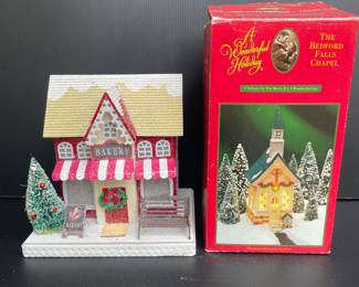 A WonderFul Holiday Bedford Falls Chapel & holiday Bakeshop house
