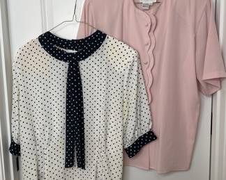 Pierre Cardin & Jordan blouses vintage