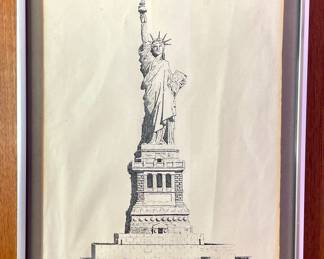Statue of Liberty signed Ed Padgett