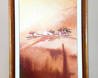 C Thinon signed landscape