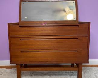 Mid-Century Modern Teak Vanity