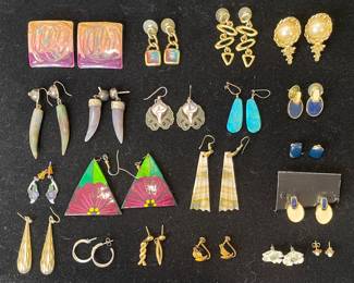 Vintage to modern pierced earrings