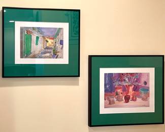 Watercolors signed Scouller