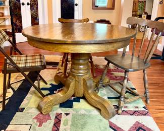 Vtg. Oak table