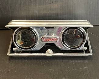 Shalco Folding Collapsible Binoculars vintage