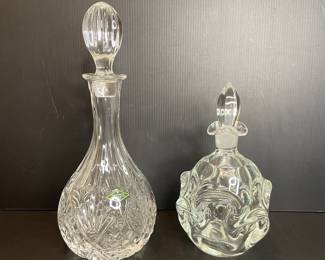 Glass decanters Shannon crystal