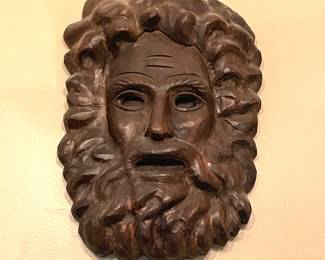 Carved wood mask