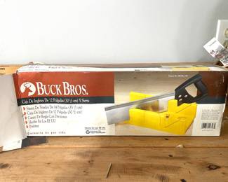 Buck Bros mitre box with a back saw