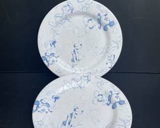 Disney sketchbook plates