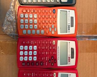 Many Texas Instruments scientific calculators