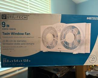 9 inch twin window fan