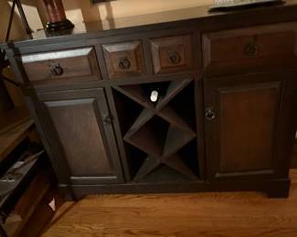 Buffet with incorporated wine storage