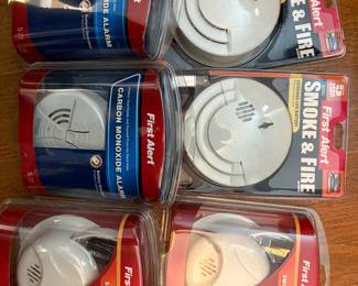 Smoke and fire alarms, carbon monoxide detectors