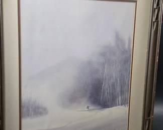 skiing print