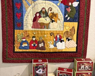 Quilted “Joy To The World” Wall Hanging
