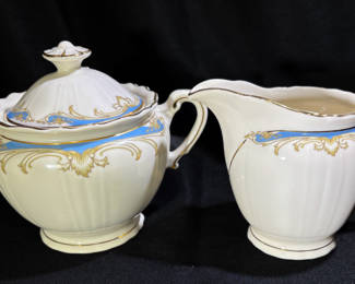 “Carvel” Creamer and Sugar Bowl