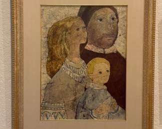 “Family of Man”
by Margaret Putnam
24” x 17” (Framed Size)