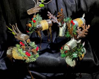 Adorable Metal Reindeer