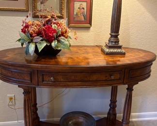 Oval Hall Table by Sherrill CTH Occasional