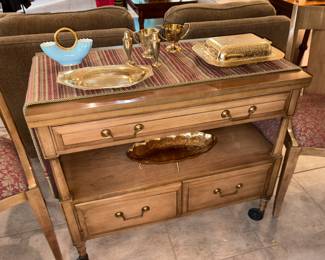 buffet cart and…