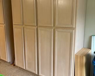 Large Free Standing Cabinets ….Great for extra garage storage!