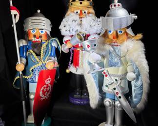 Steinbach Nutcrackers Sir Galahad, King Arthur and Sir Lancelot
