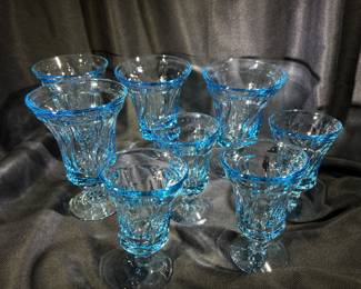 Gorgeous Blue Fostoria Glasses