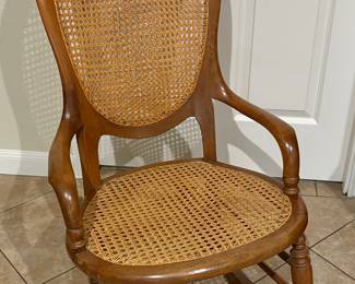 Vintage Cane Rocking Chair