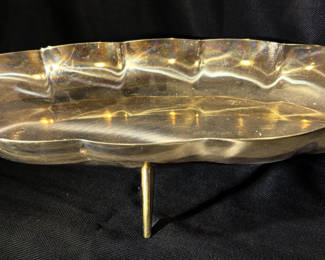Brass Pedestal Tray