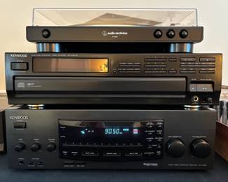 Kenwood and Audio-Technica (turntable) electronics...