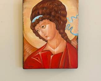 Hand-painted icon (Greek)...