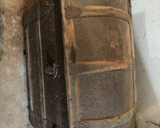 Old wooden trunk