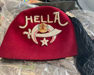 Hella Shriners Hat in bag. Like new