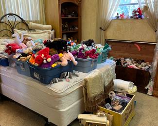 Beanie babies….tons of them