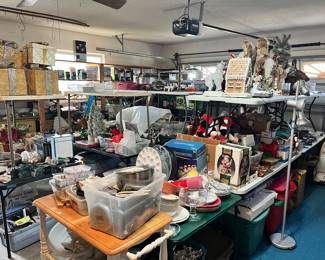 Garage is packed
