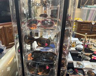 Assorted sunglasses from Armani, Judith Lieber, Christian Dior to many more