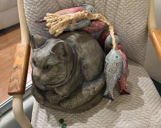 Cat catching fish...ha ha !